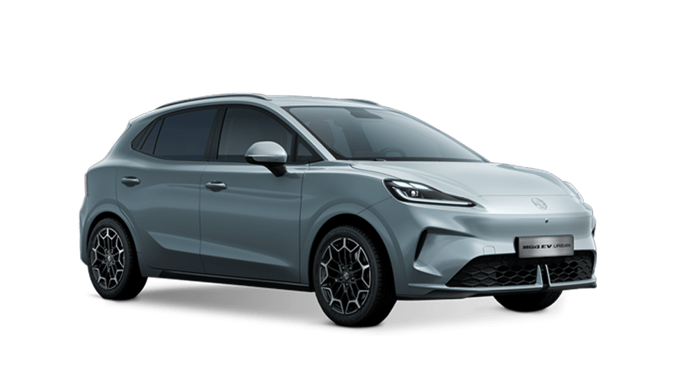 MG4 EV Urban Exclusive 54 kWh, gri, jante 17 inch, fundal transparent